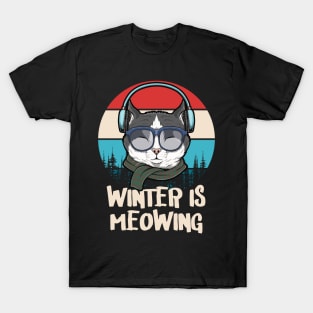 Funny Cat Motif Winter Scarf Cat Gift T-Shirt